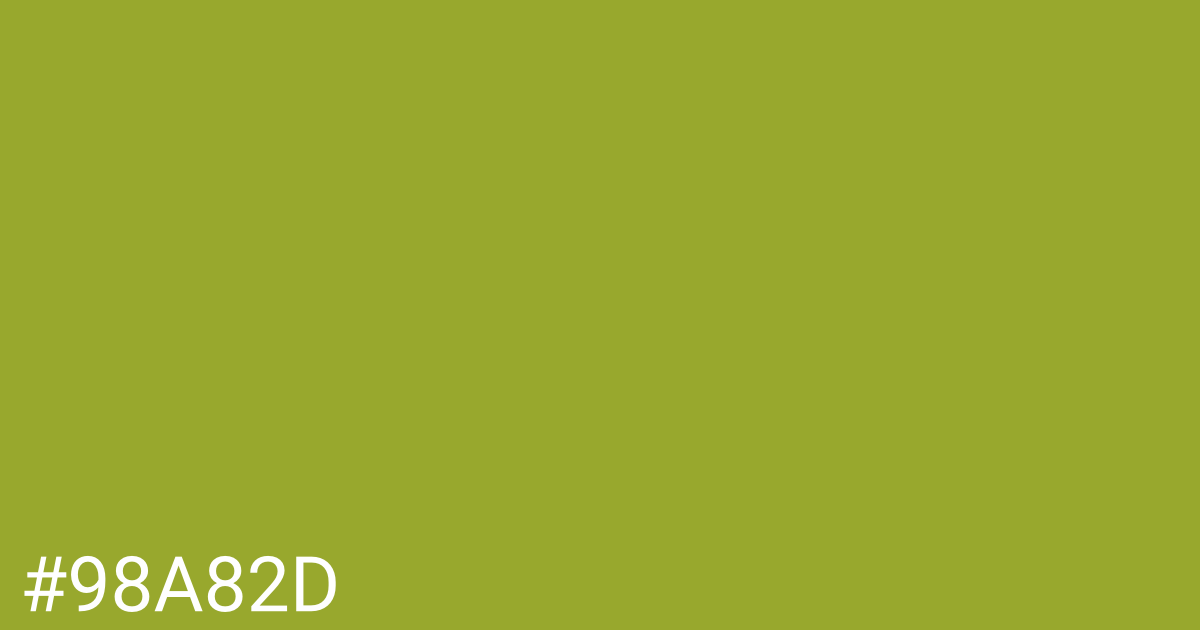 Hex color #98a82d graphic