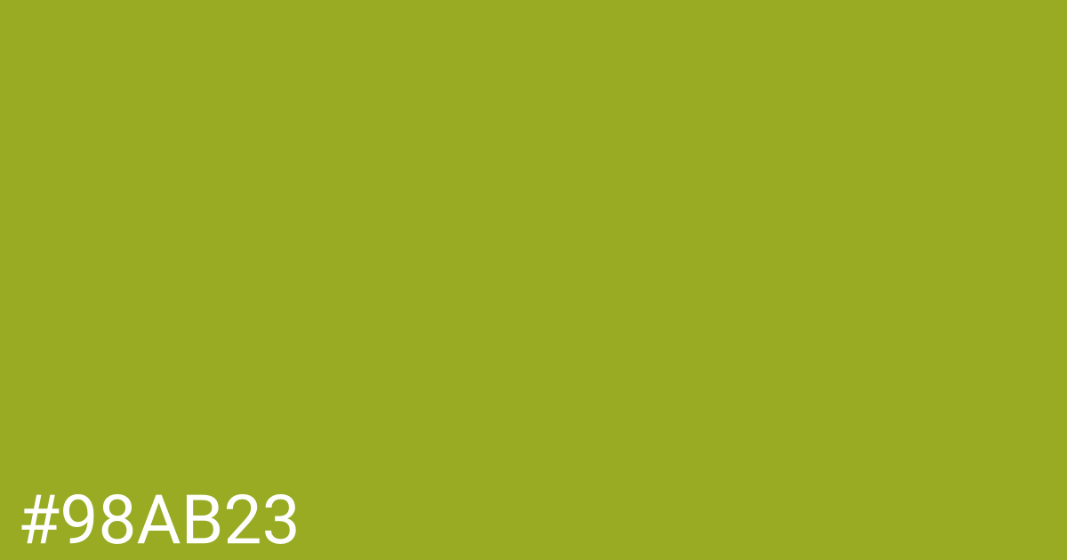 Hex color #98ab23 graphic