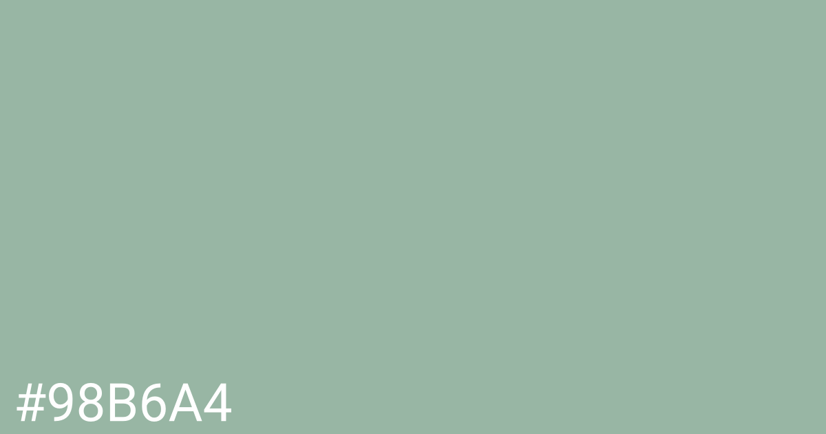 Hex color #98b6a4 graphic