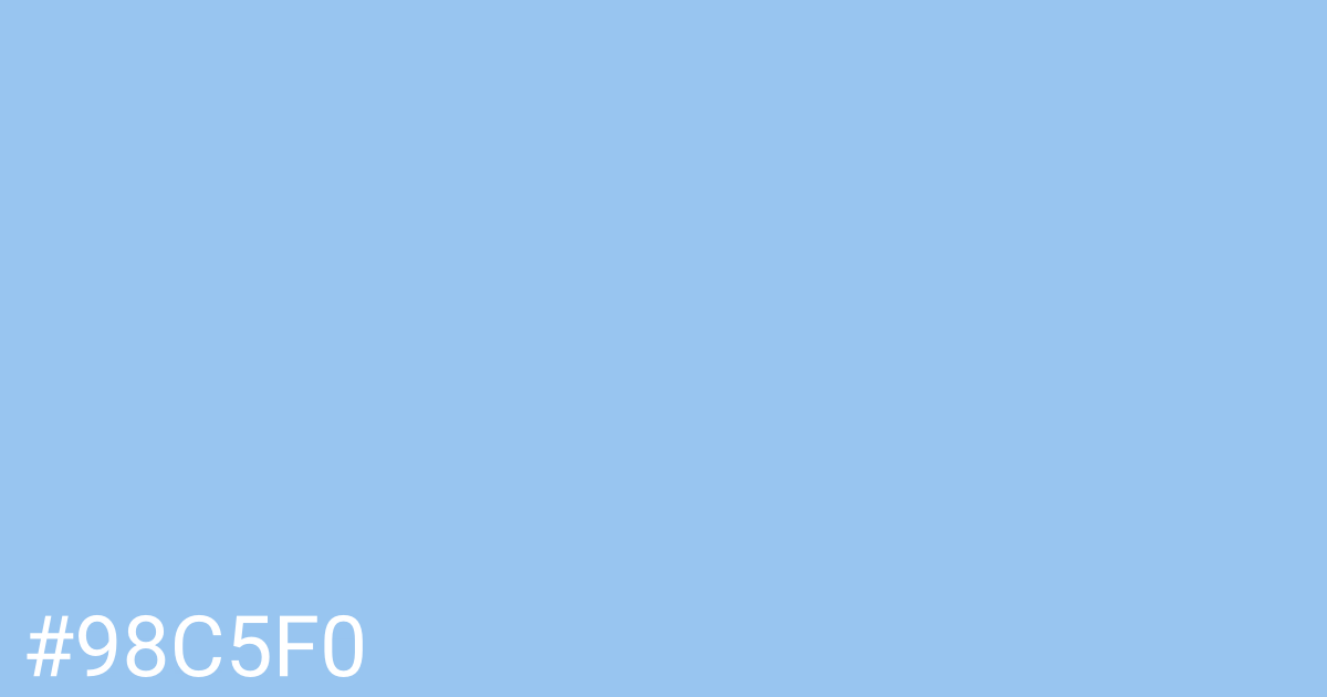 Hex color #98c5f0 graphic
