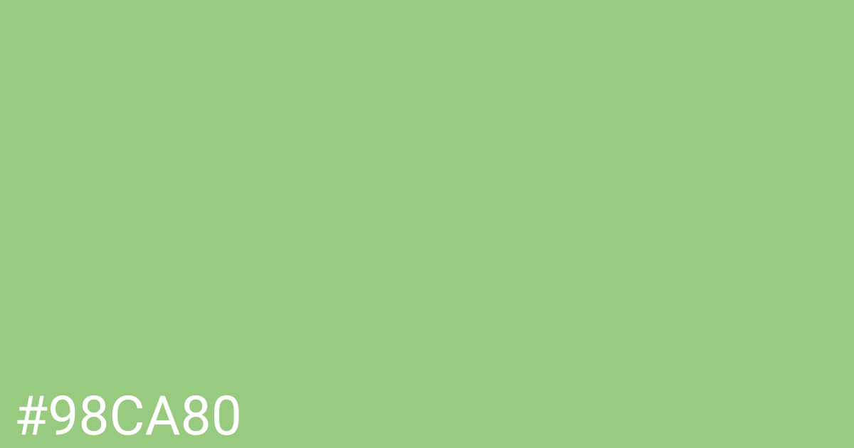 Hex color #98ca80 graphic