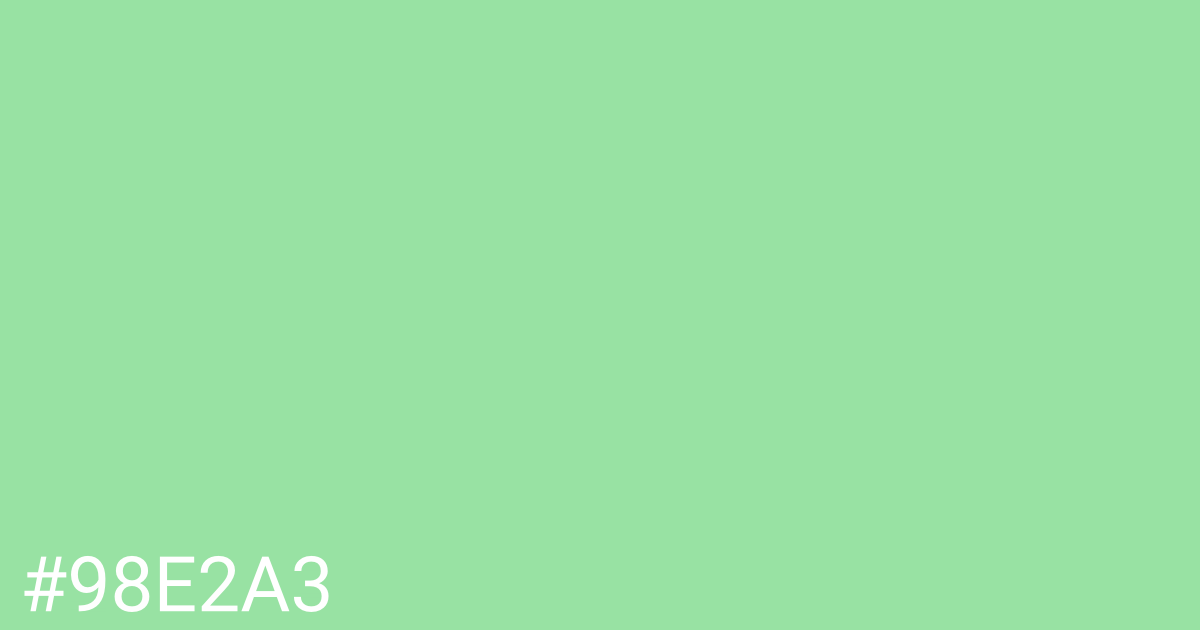 Hex color #98e2a3 graphic