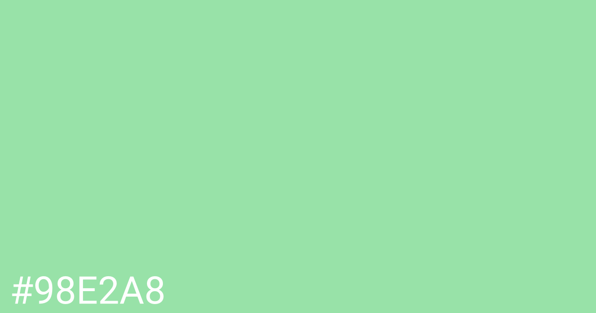 Hex color #98e2a8 graphic