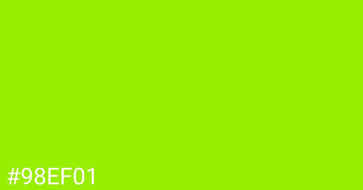 Hex color #98ef01 graphic