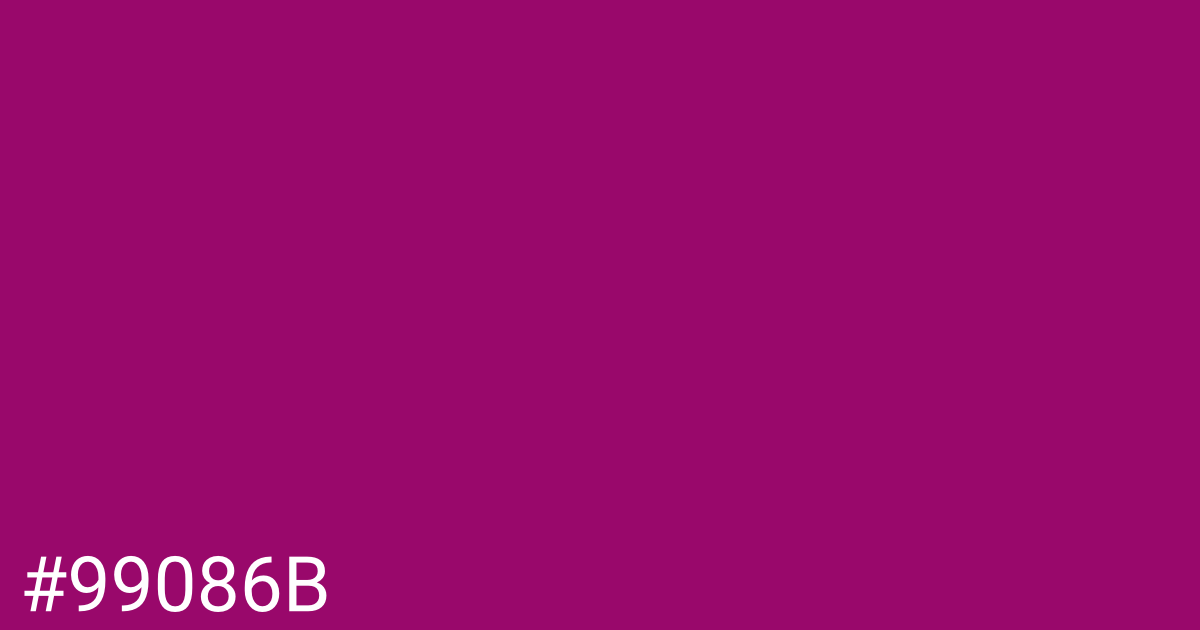 Hex color #99086b graphic