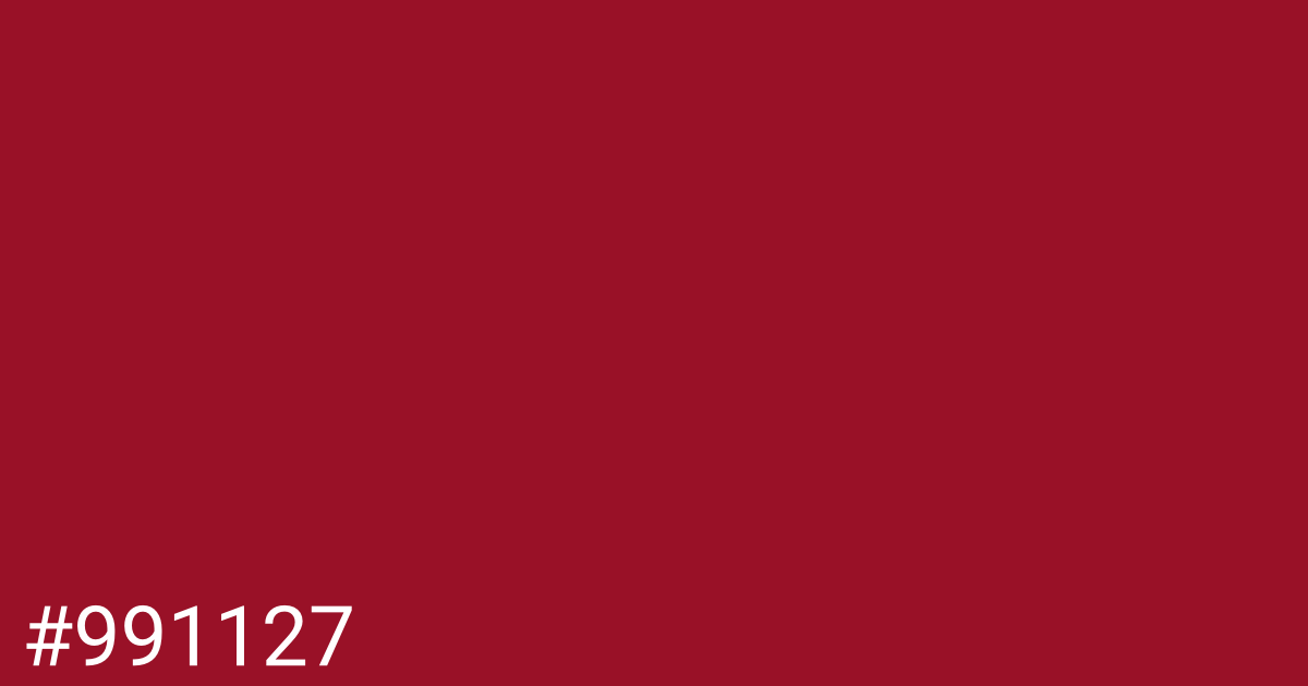 Hex color #991127 graphic