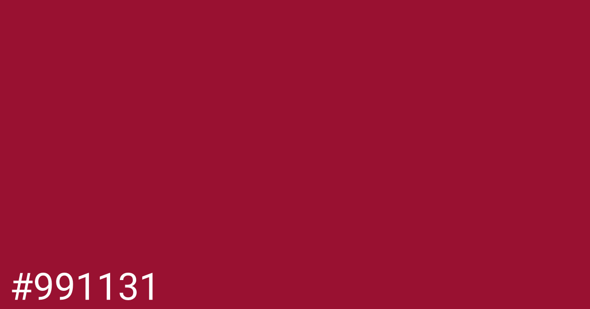 Hex color #991131 graphic