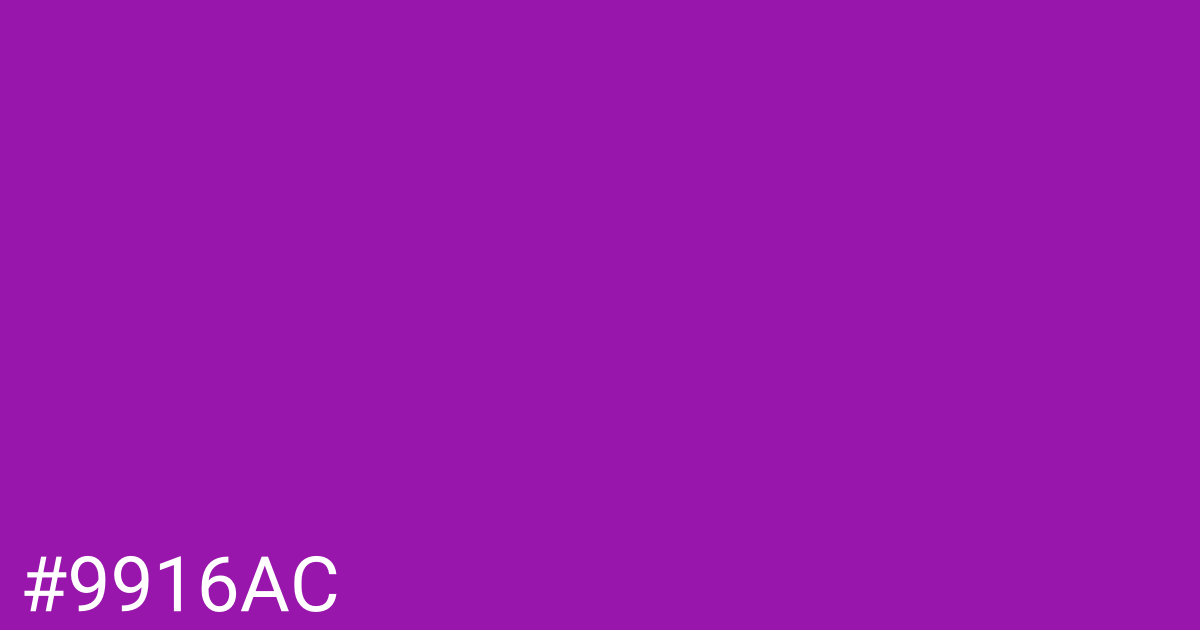 Hex color #9916ac graphic