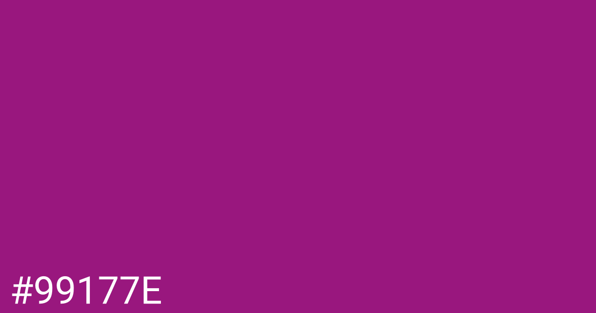Hex color #99177e graphic