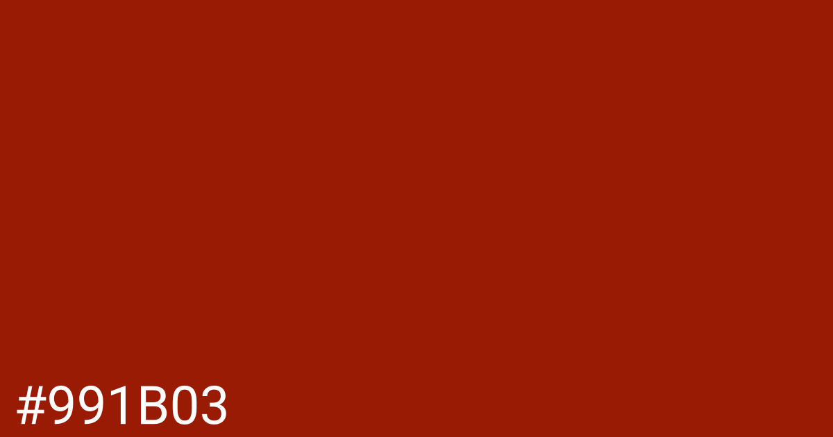 Hex color #991b03 graphic