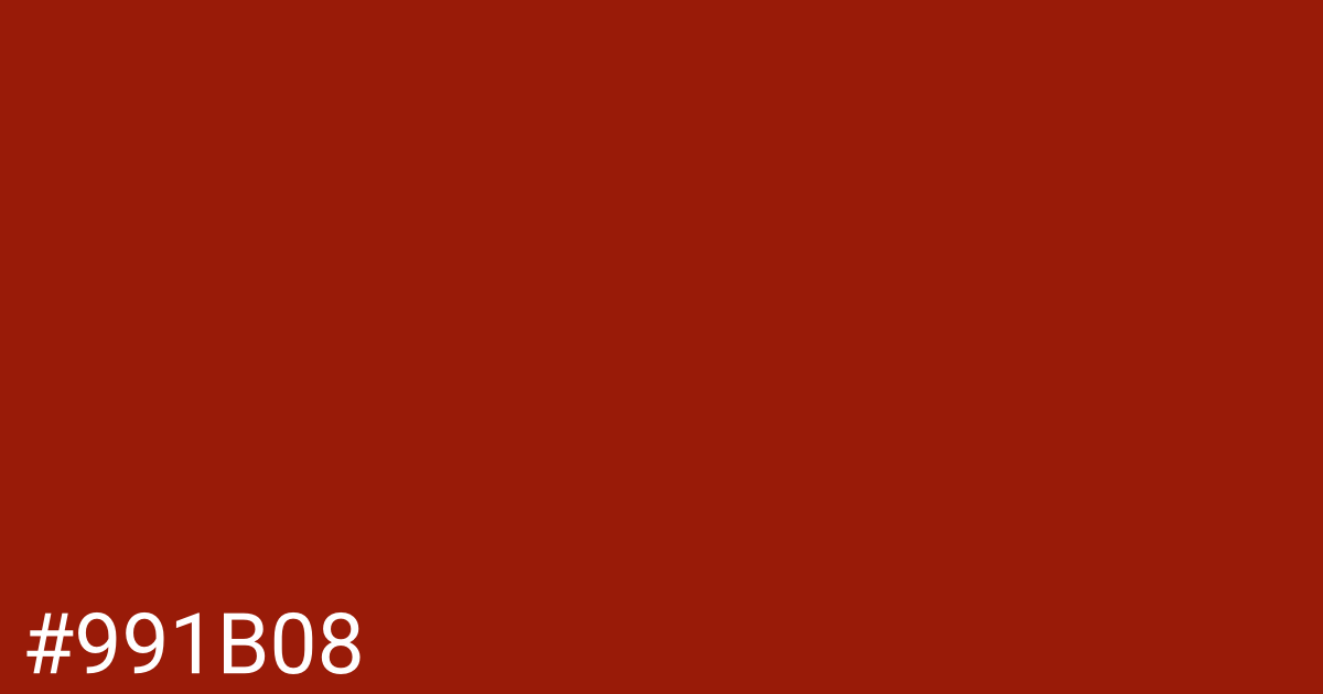 Hex color #991b08 graphic