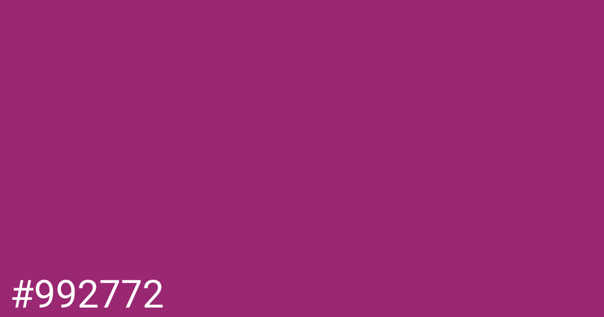 Hex color #992772 graphic