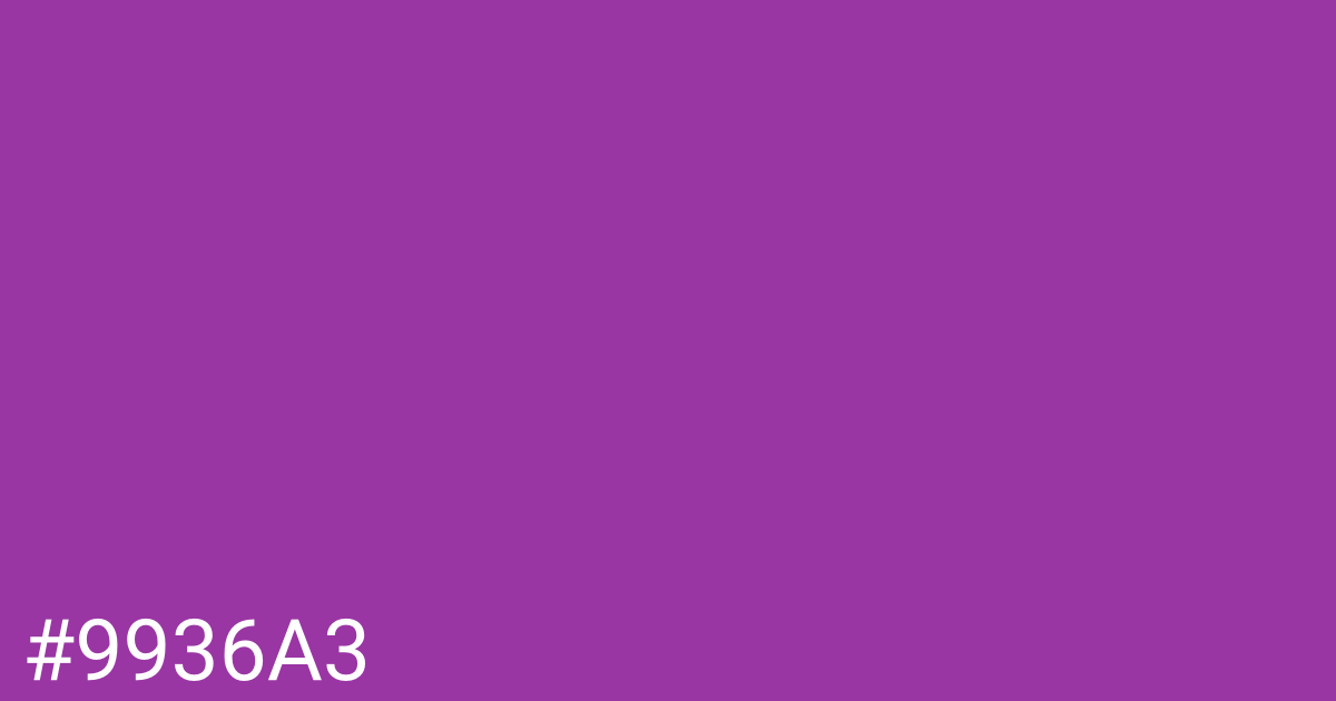 Hex color #9936a3 graphic