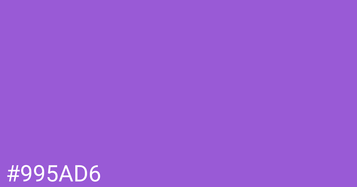 Hex color #995ad6 graphic