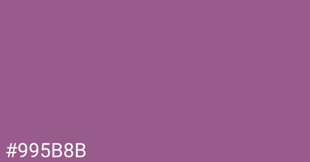 Hex color #995b8b graphic