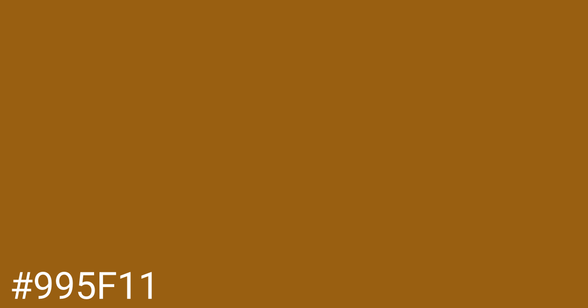 Hex color #995f11 graphic