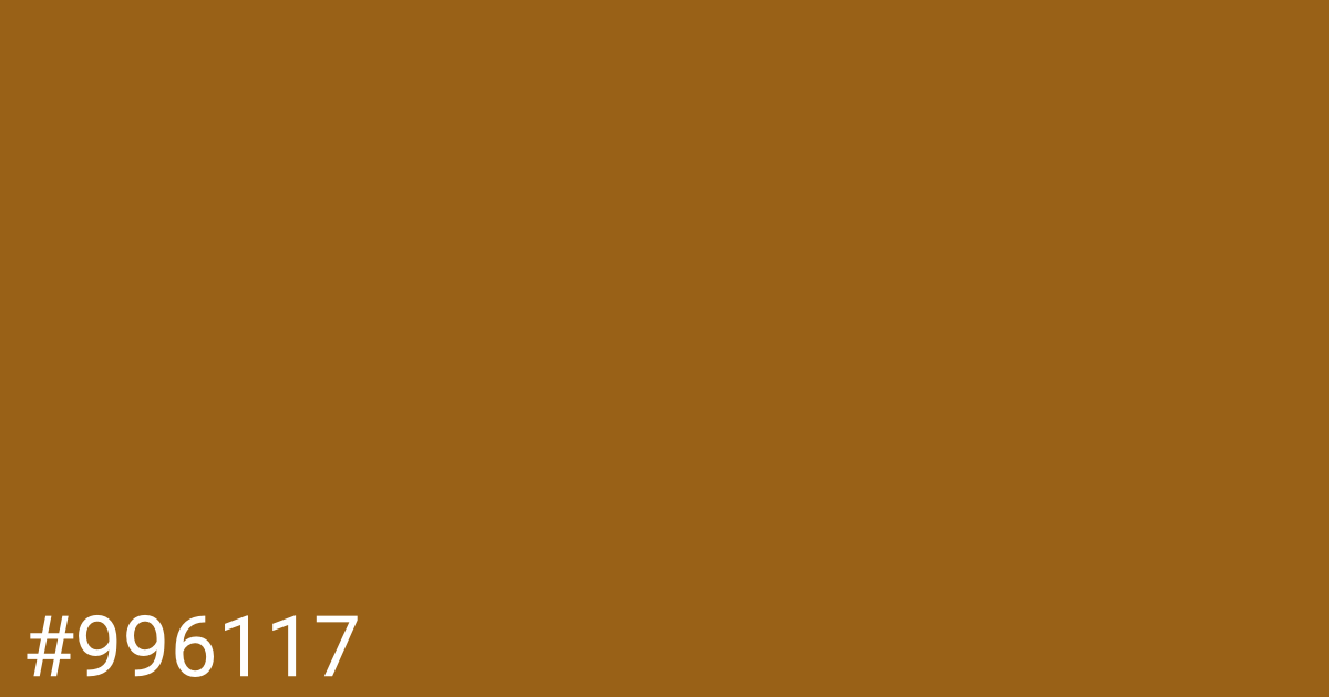 Hex color #996117 graphic