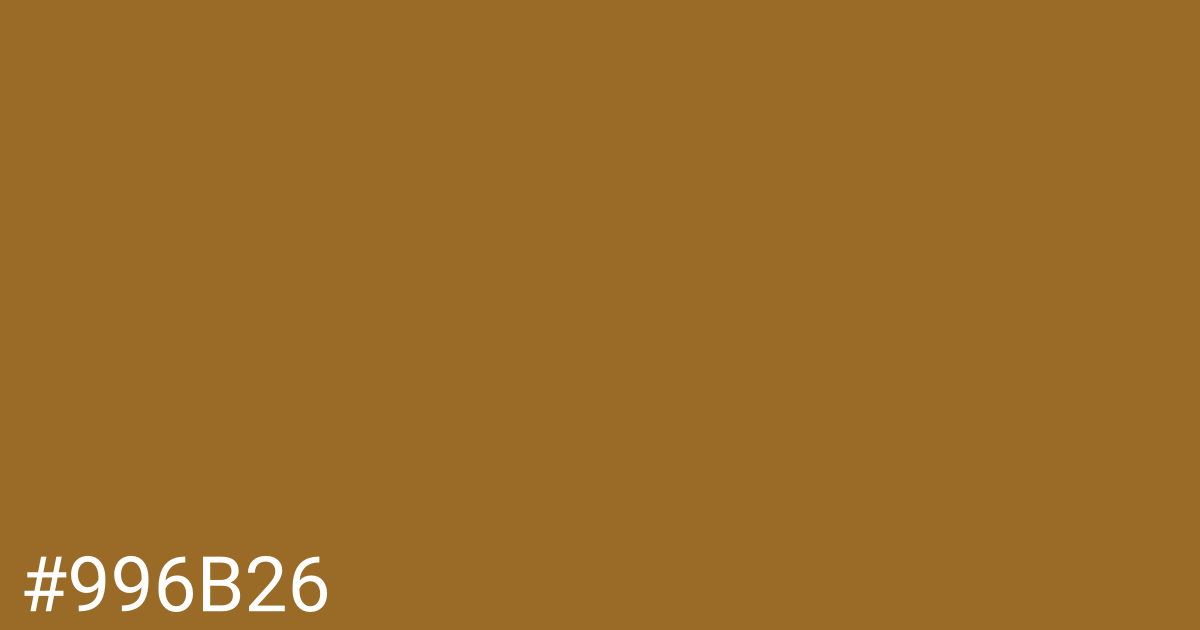 Hex color #996b26 graphic