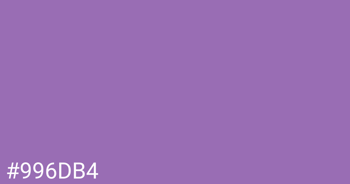 Hex color #996db4 graphic