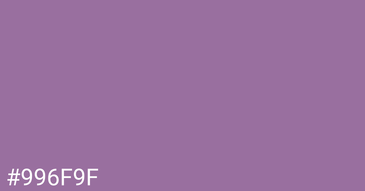 Hex color #996f9f graphic