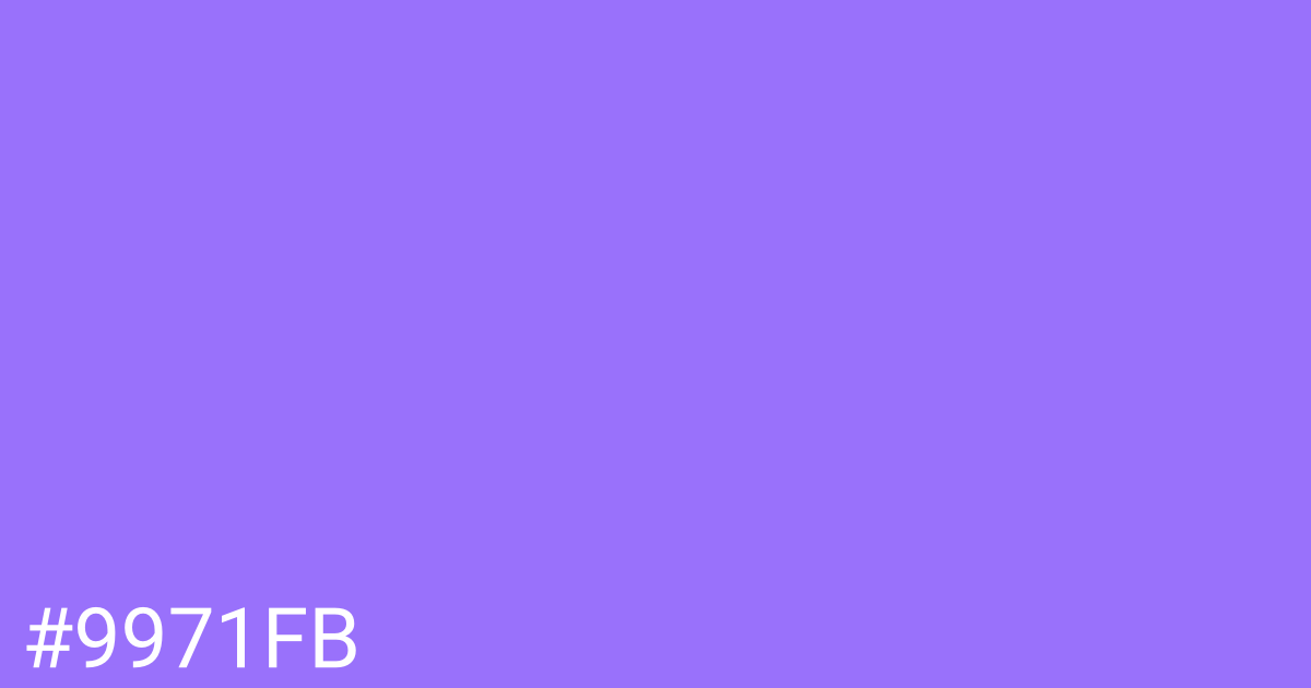 Hex color #9971fb graphic