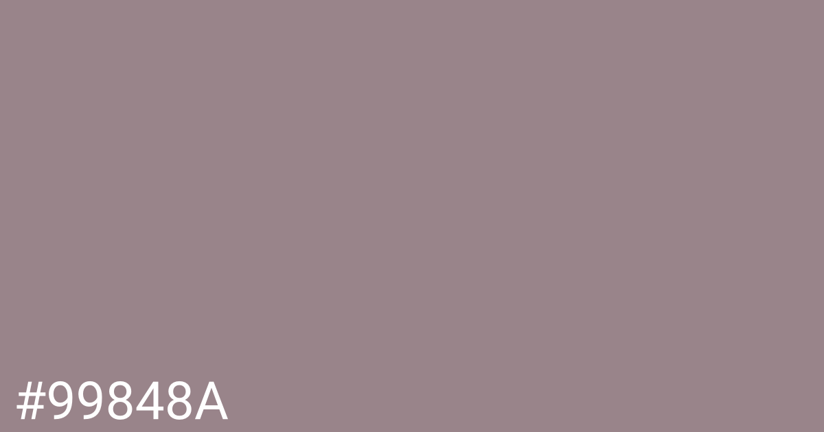 Hex color #99848a graphic