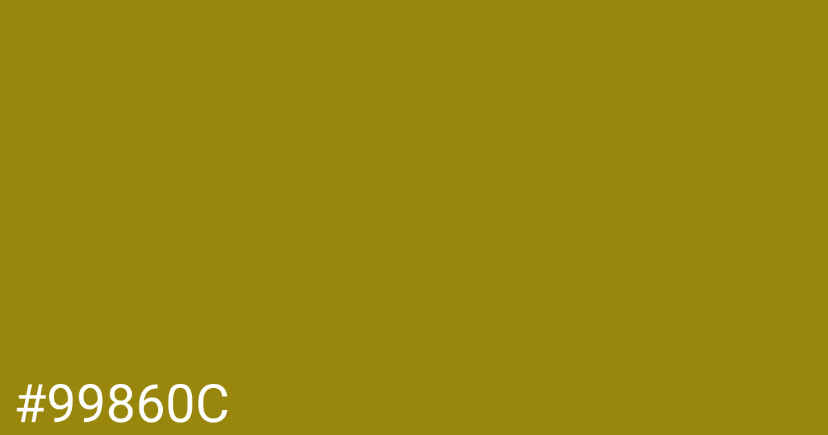 Hex color #99860c graphic