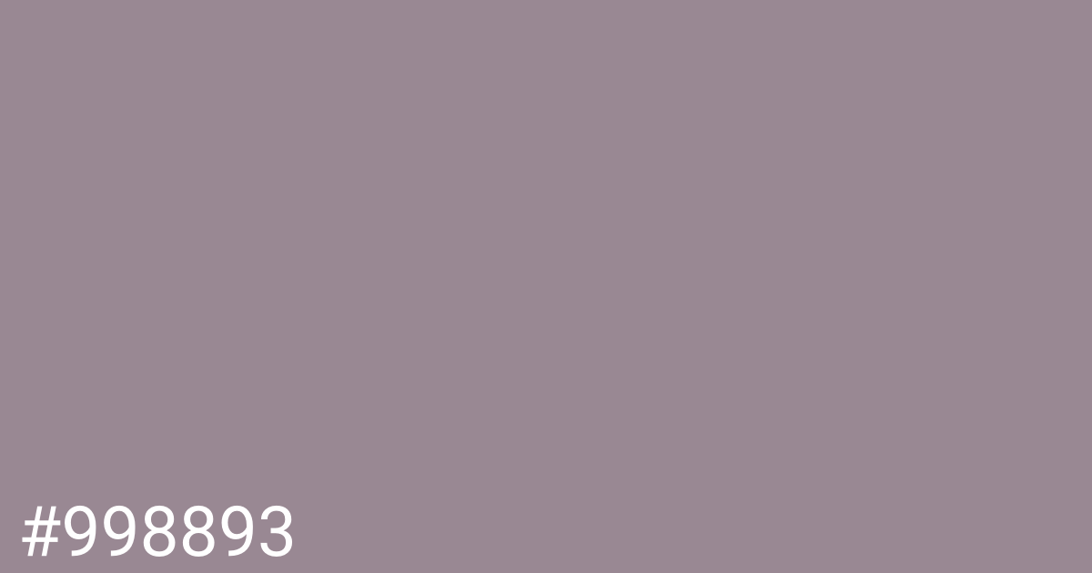 Hex color #998893 graphic