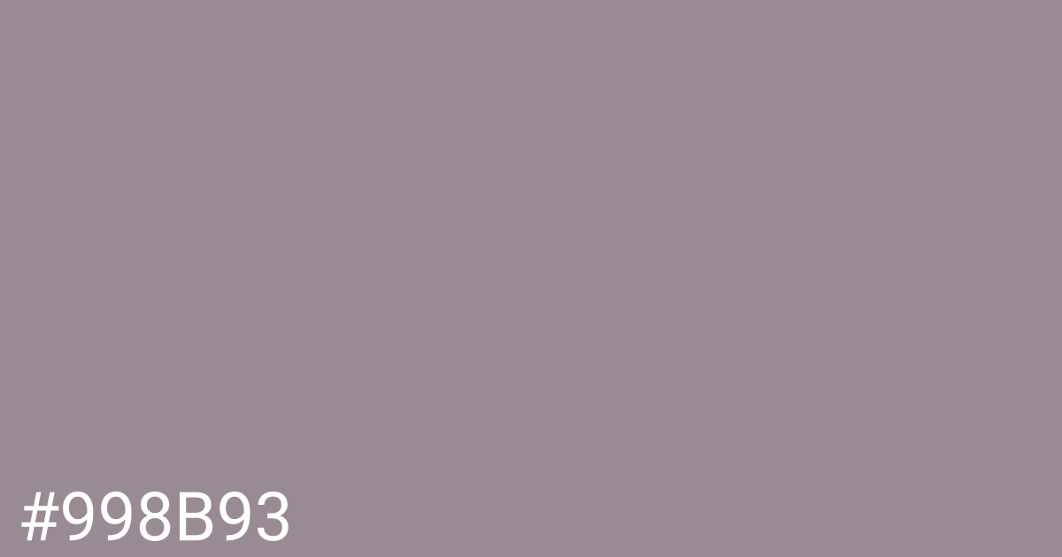 Hex color #998b93 graphic