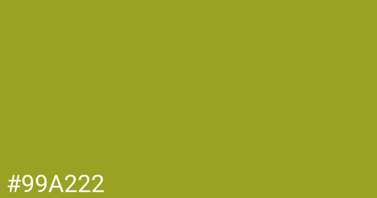 Hex color #99a222 graphic