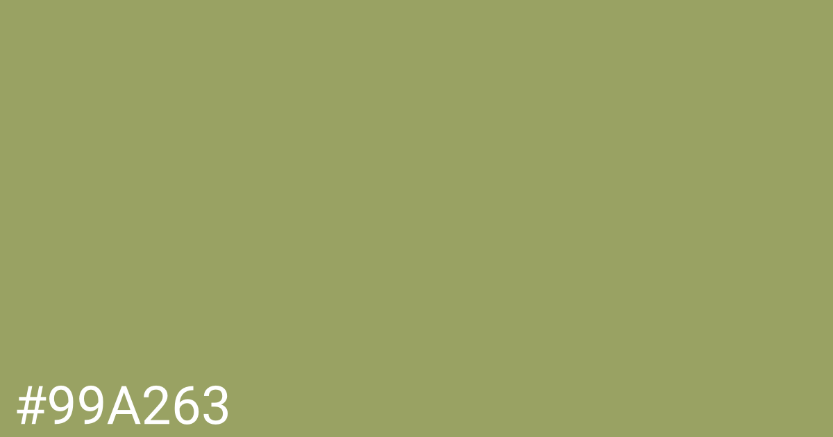 Hex color #99a263 graphic