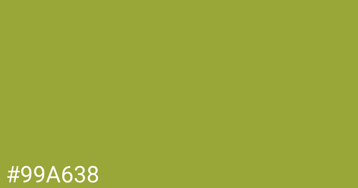 Hex color #99a638 graphic