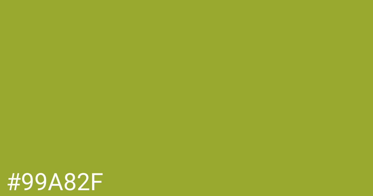 Hex color #99a82f graphic