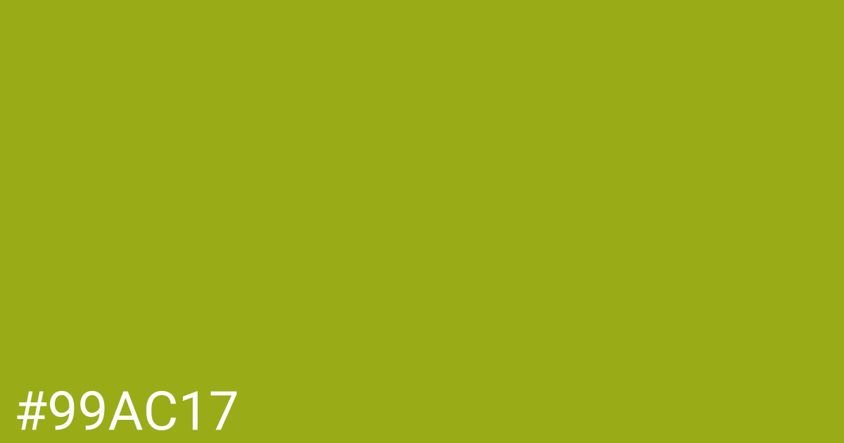 Hex color #99ac17 graphic