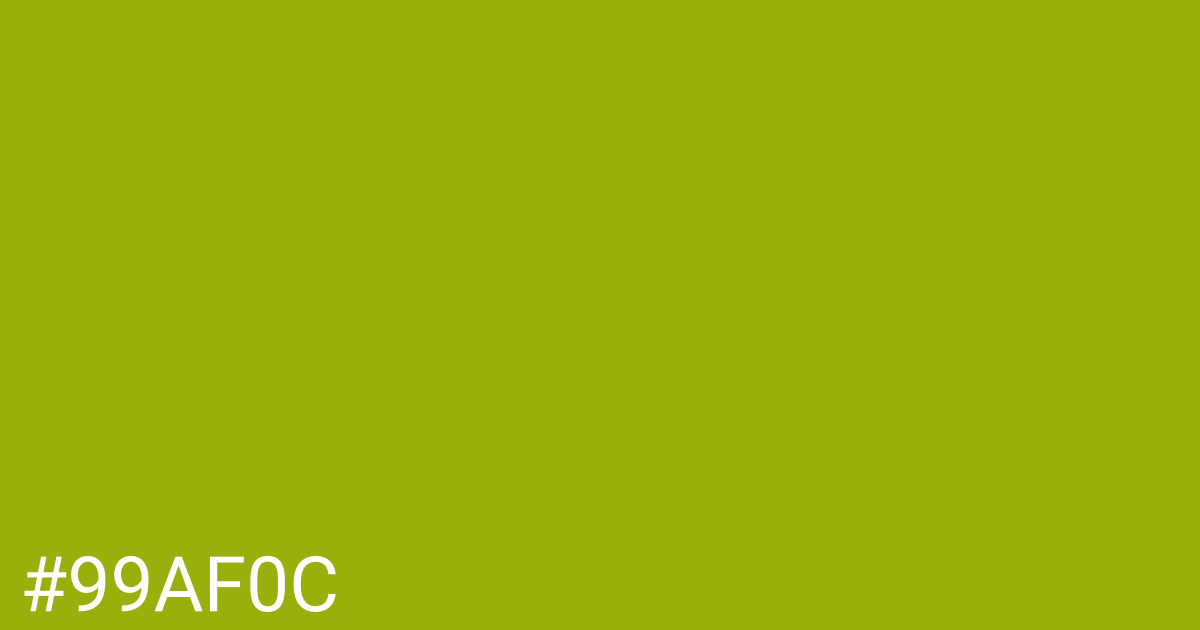 Hex color #99af0c graphic