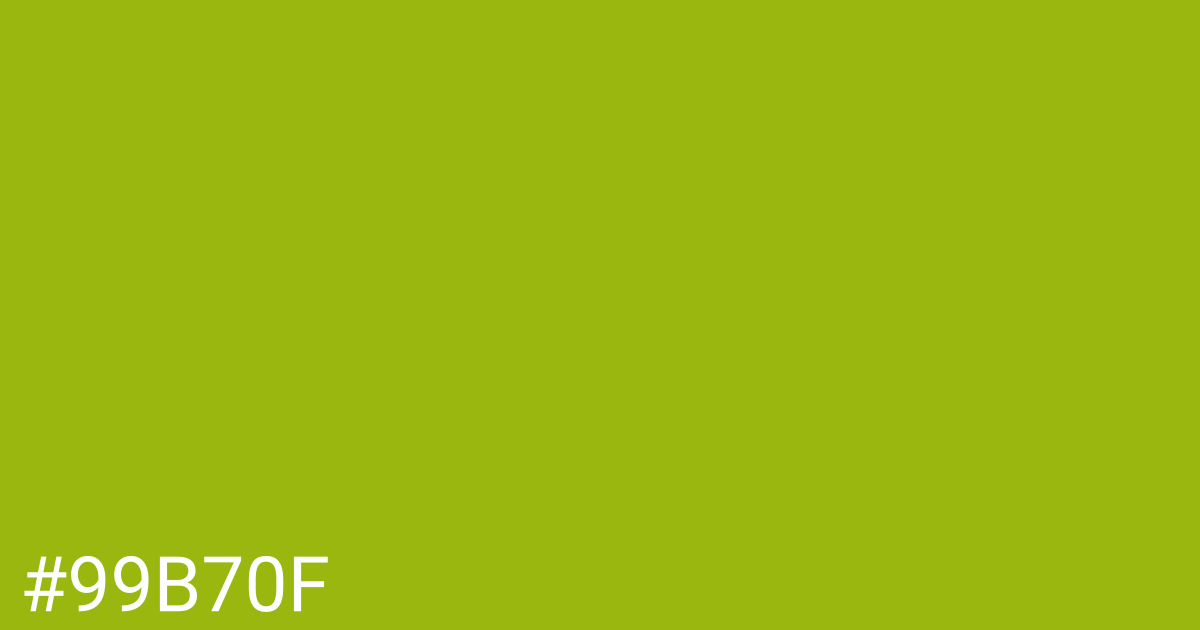 Hex color #99b70f graphic