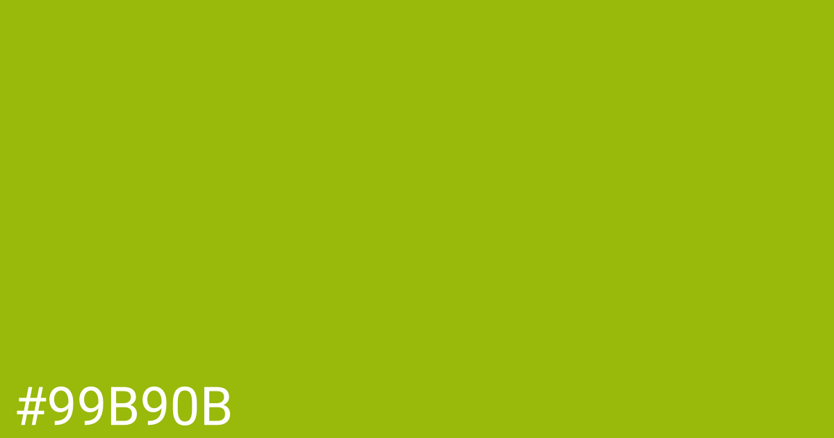 Hex color #99b90b graphic