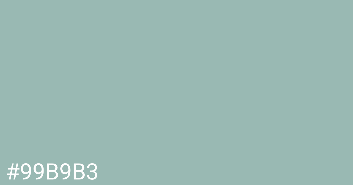 Hex color #99b9b3 graphic