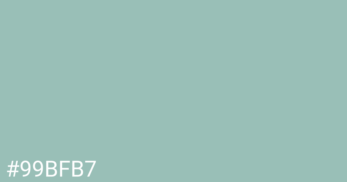 Hex color #99bfb7 graphic