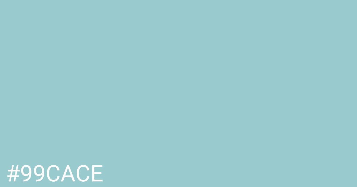 Hex color #99cace graphic