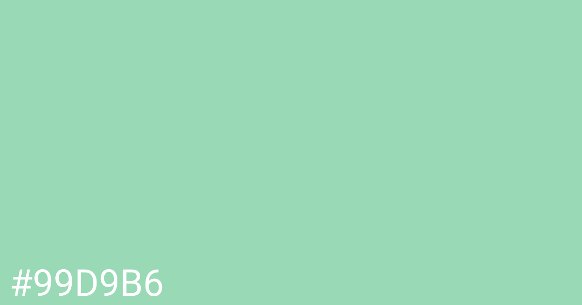 Hex color #99d9b6 graphic