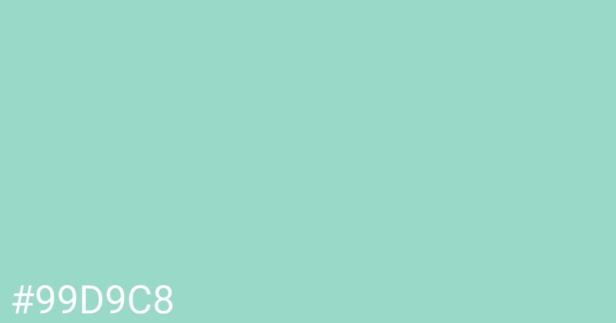 Hex color #99d9c8 graphic