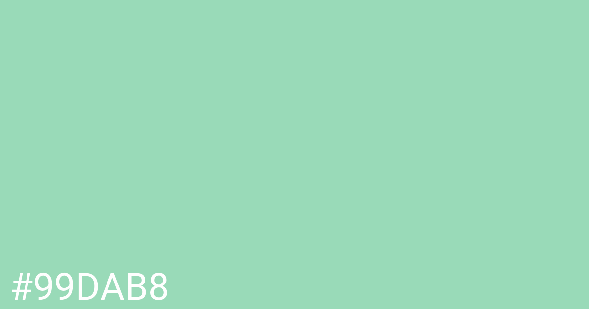 Hex color #99dab8 graphic
