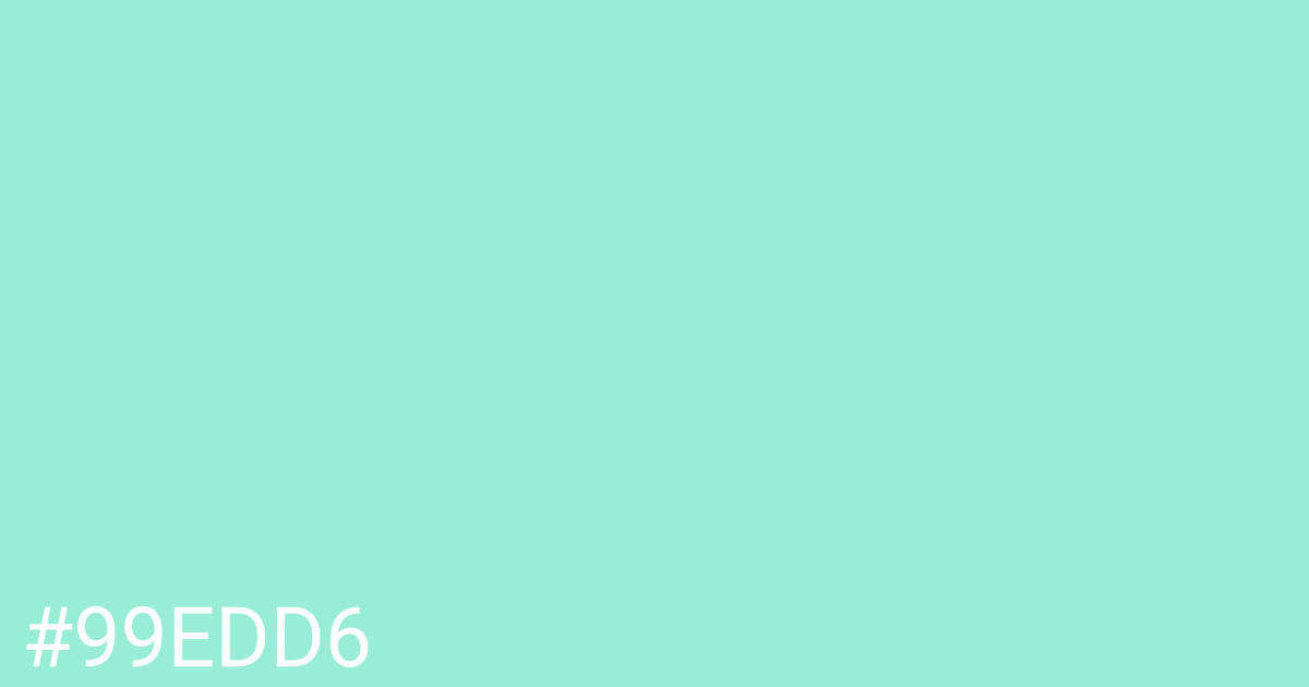 Hex color #99edd6 graphic