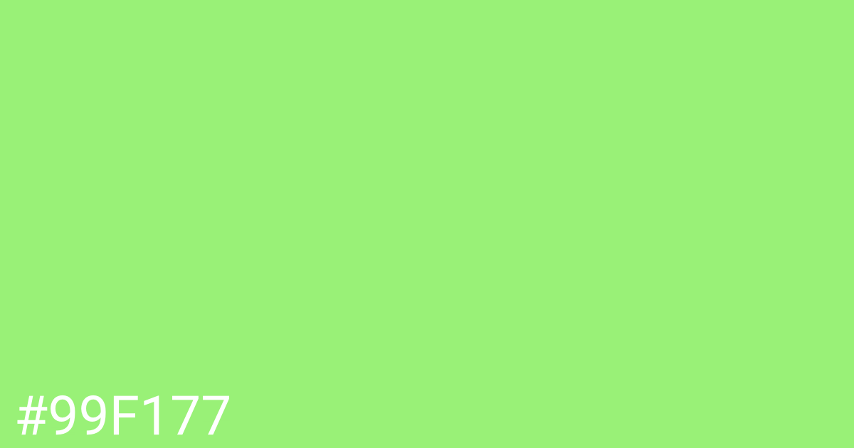 Hex color #99f177 graphic