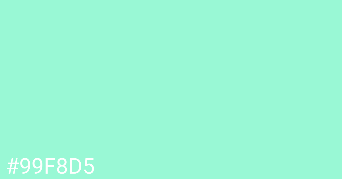 Hex color #99f8d5 graphic