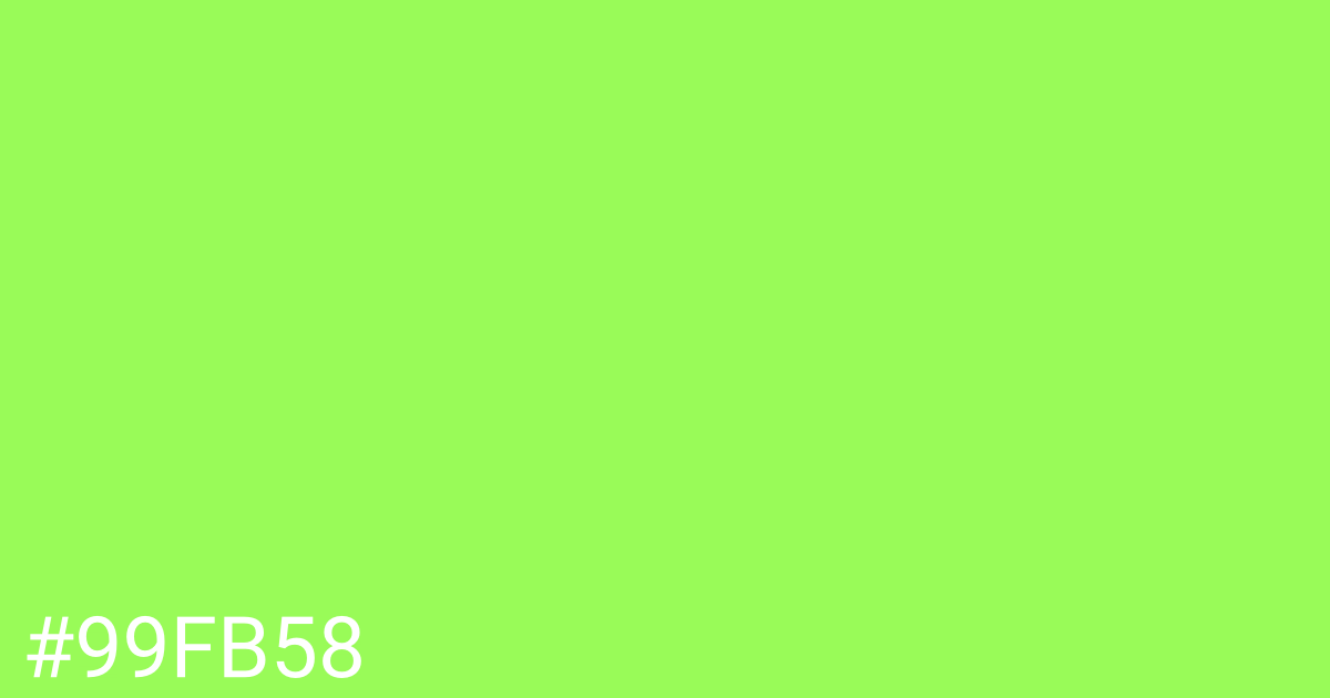 Hex color #99fb58 graphic