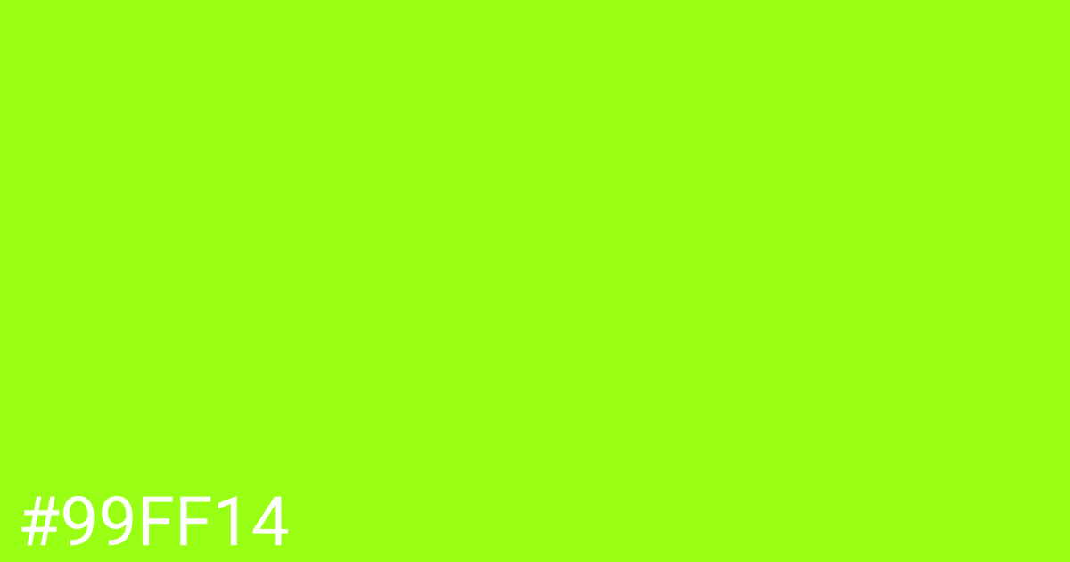 Hex color #99ff14 graphic