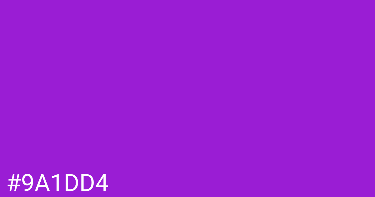Hex color #9a1dd4 graphic