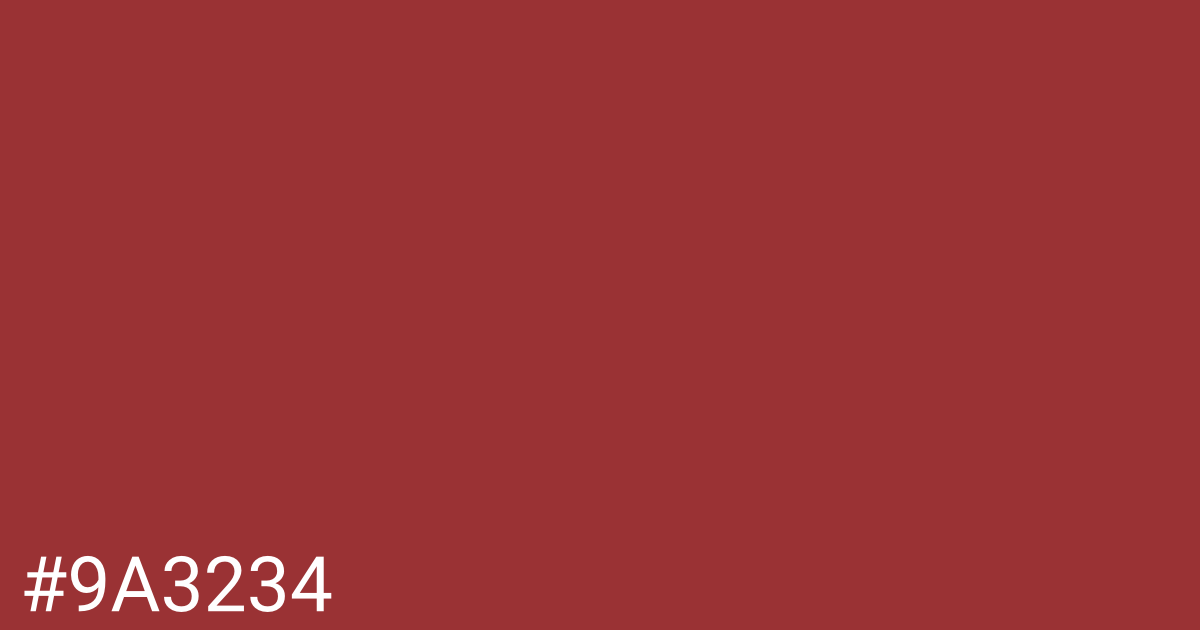 Hex color #9a3234 graphic